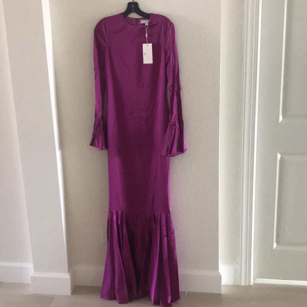 CAROLINE CONSTAS Silk Blend Allonia Gown - Picture 4 of 14